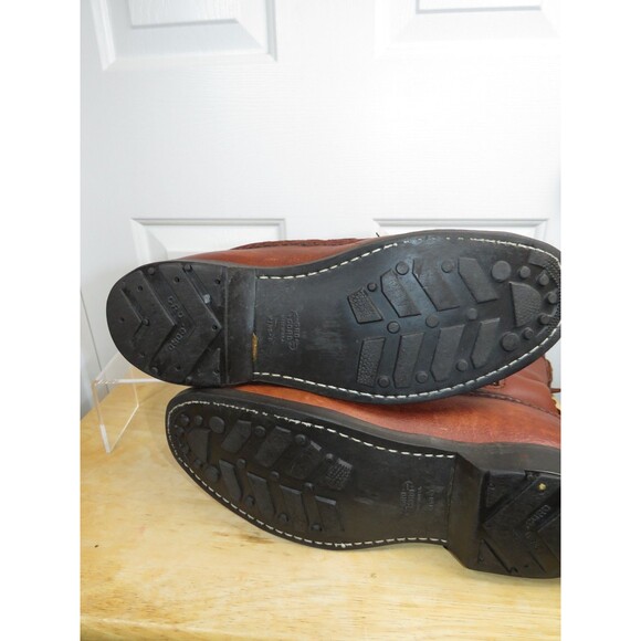 Vtg Gokey Hunting Snake Gro-Cord Boots Mens 10.5 E Brown Bison Classic Engineer